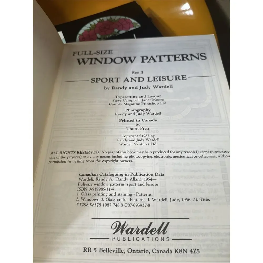 Sport‎ and Leisure 3 Full Size Stained Glass Patterns ~ Golf, Fishing, Sailing